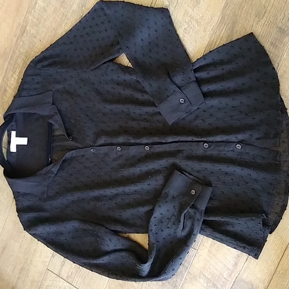 Black Lace long sleeve Size L - Picture 4 of 6